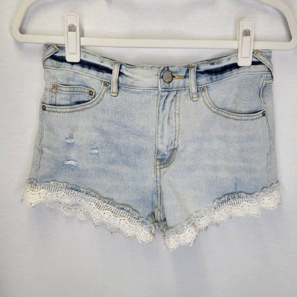 Free People Pants - Free People Women's Size 26 Cut Off Jean Shorts Lace Distressed